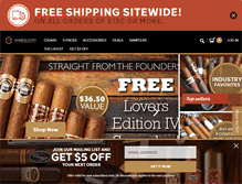 Tablet Screenshot of cigars.com